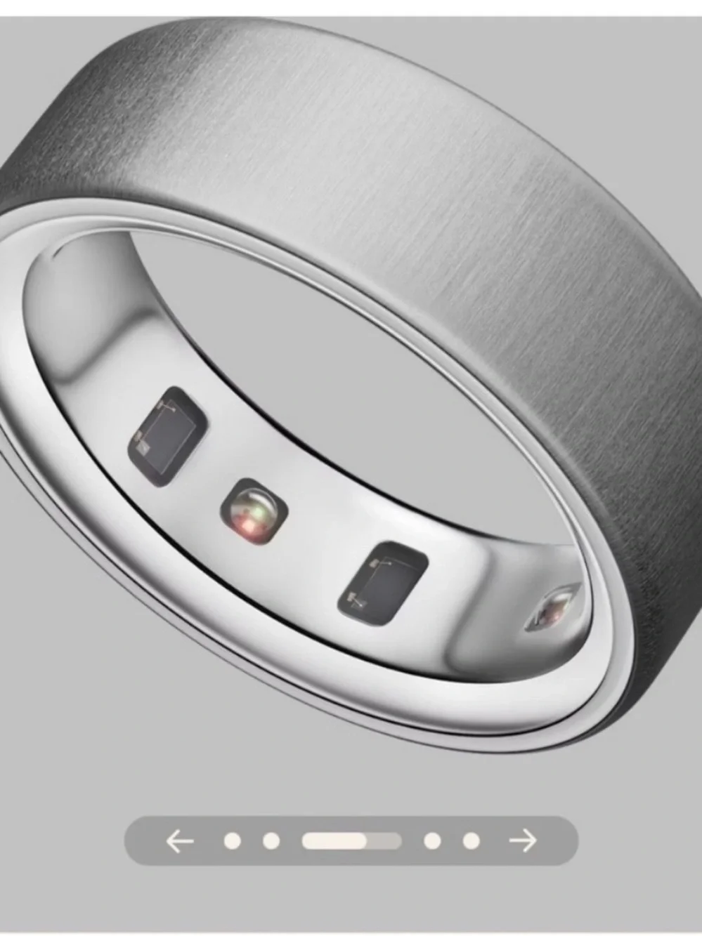 Oura Ring - Brushed Silver size 6